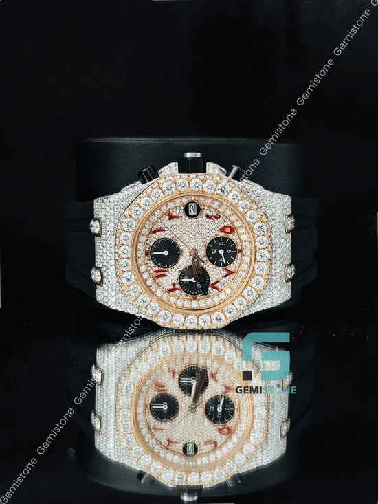 Moissanite Iced Out Hip Hop Chronograph Watch