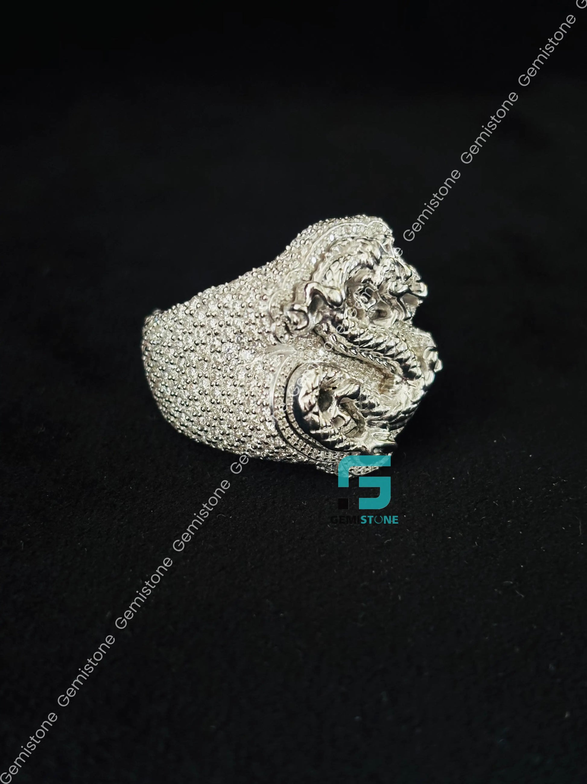 Moissanite Iced Out Snake Hip Hop Ring