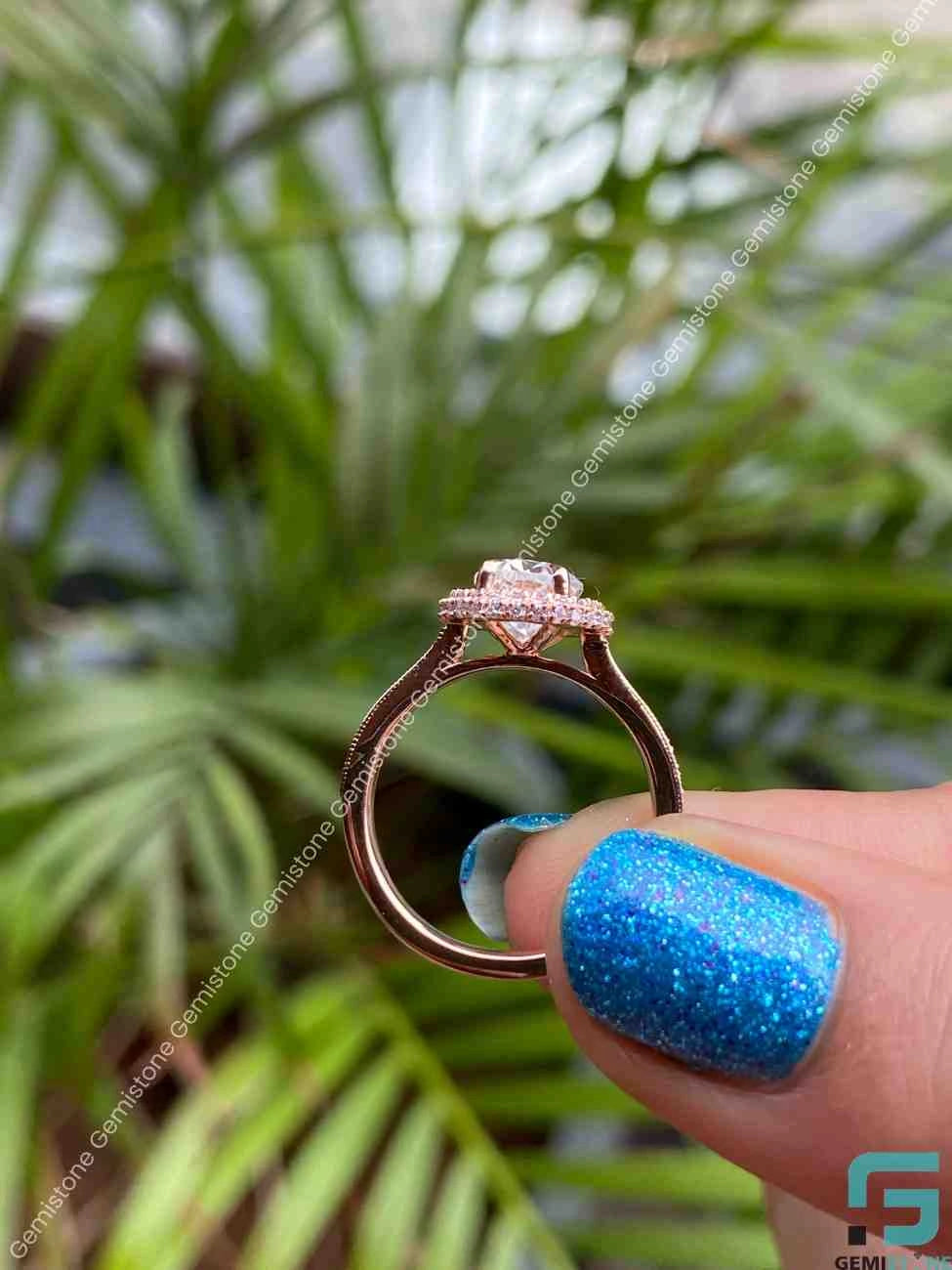 Moissanite Oval Cut Rings