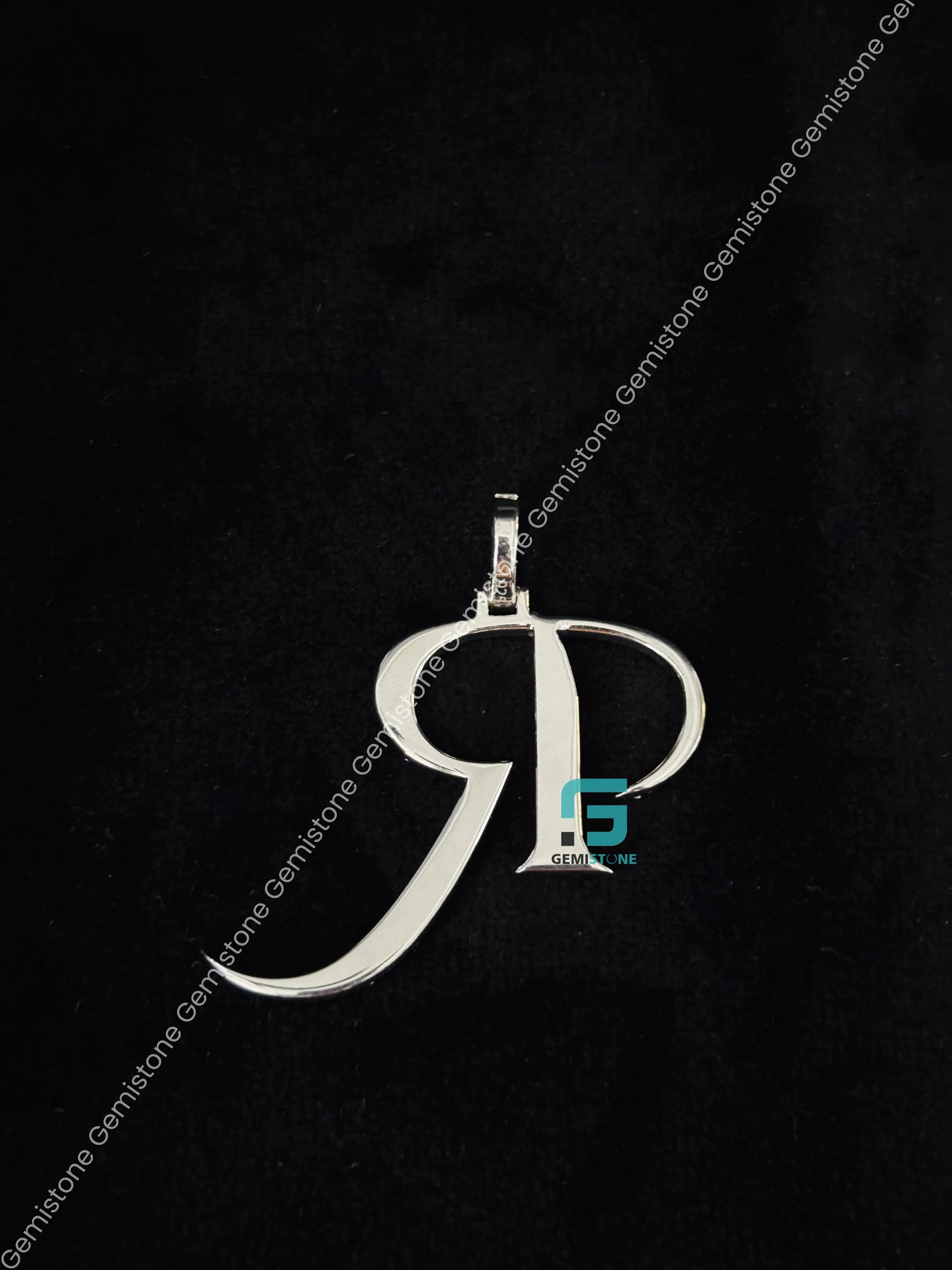 Moissanite R Letter Pendant
