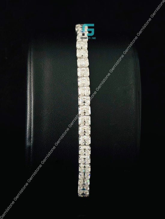 Moissanite Radiant Cut Tennis Bracelet