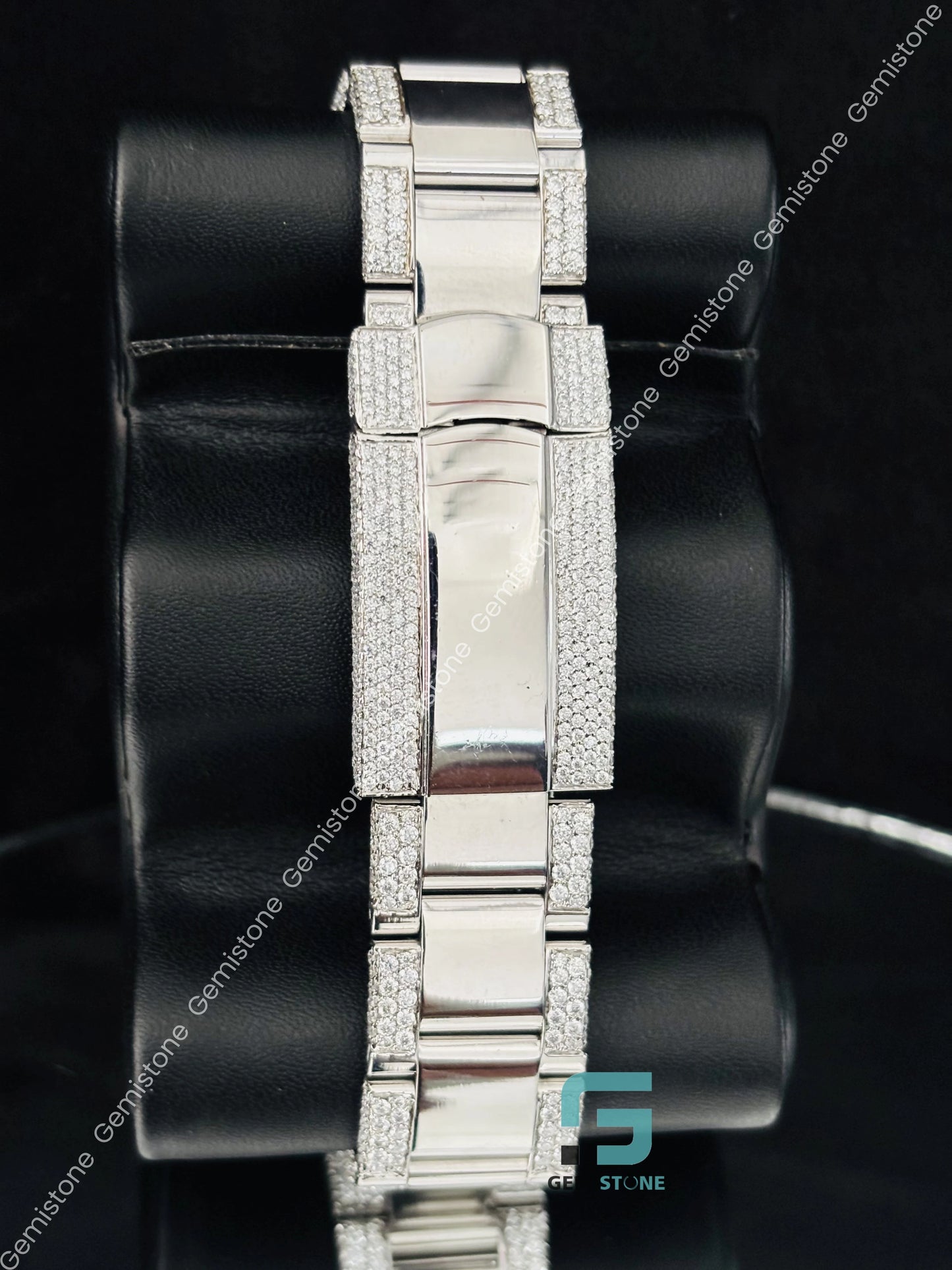 Moissanite Stainless Steel Watch For Men