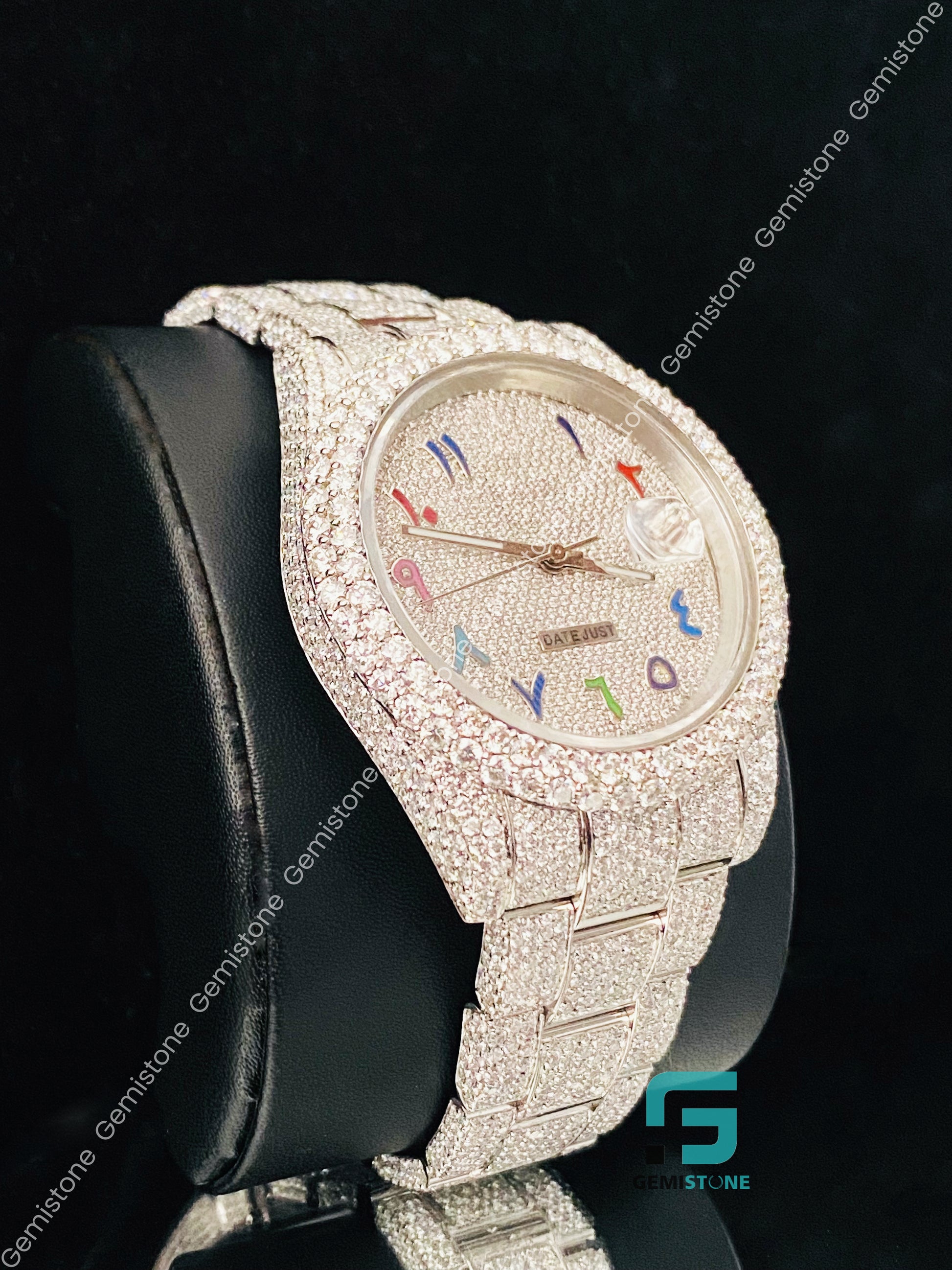 Moissanite Stunning Bust Down Watch
