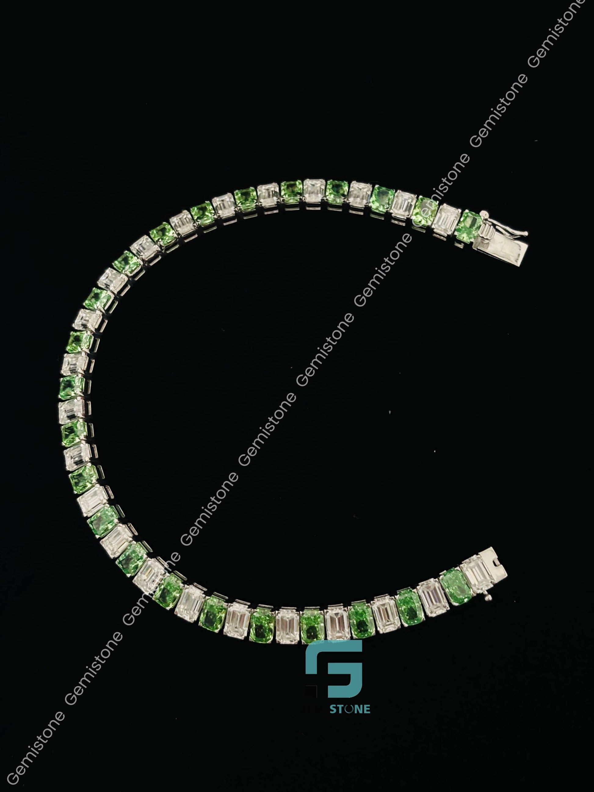 Moissanite Two Diamond Color Bracelet