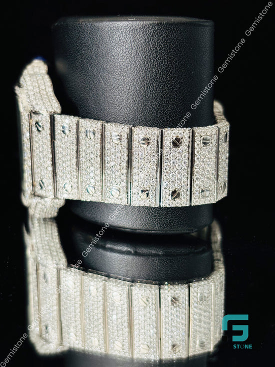 Moissanite Wrist Fully Studded Watch