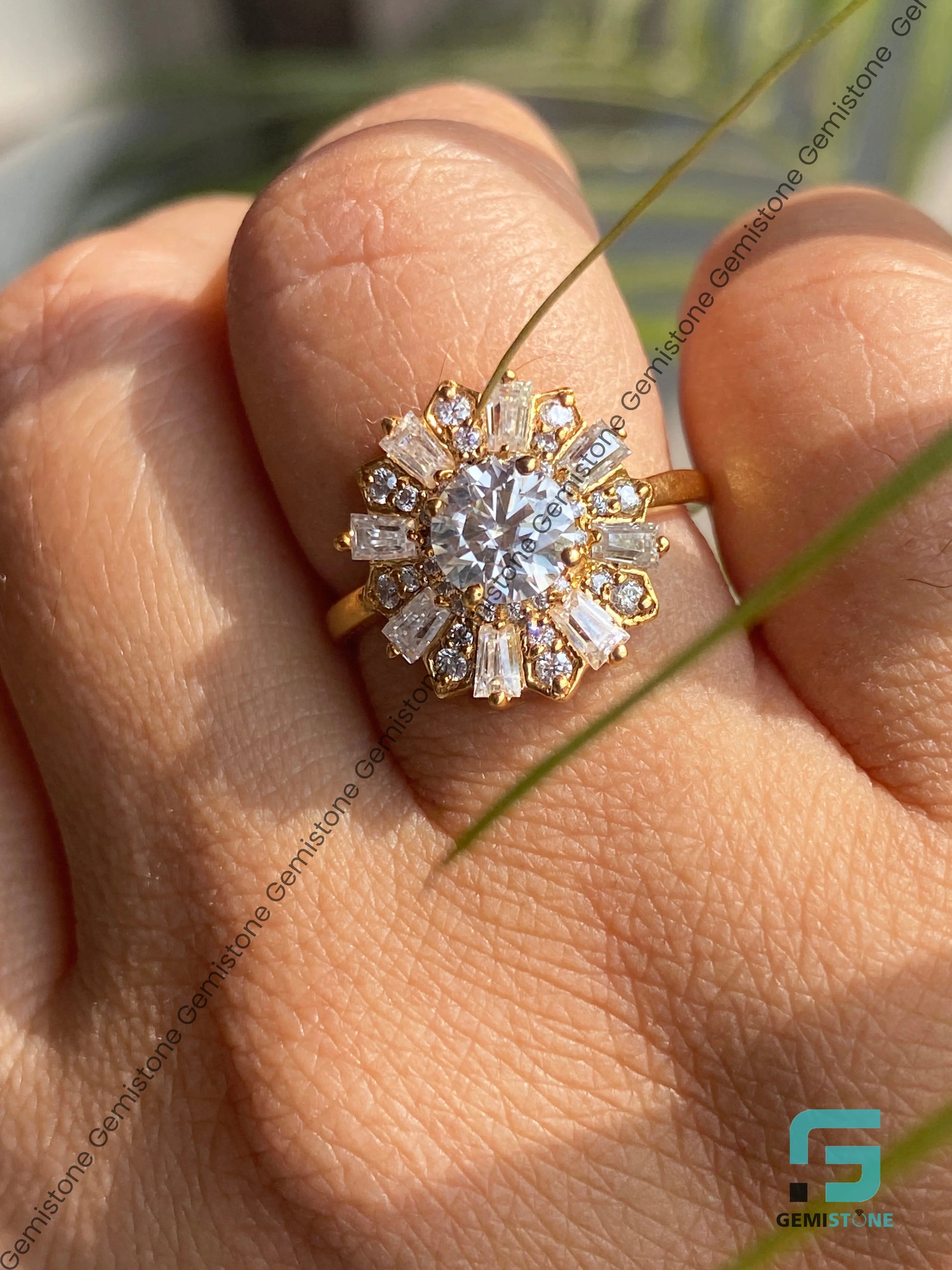 Mosaic Diamond Engagement Rings