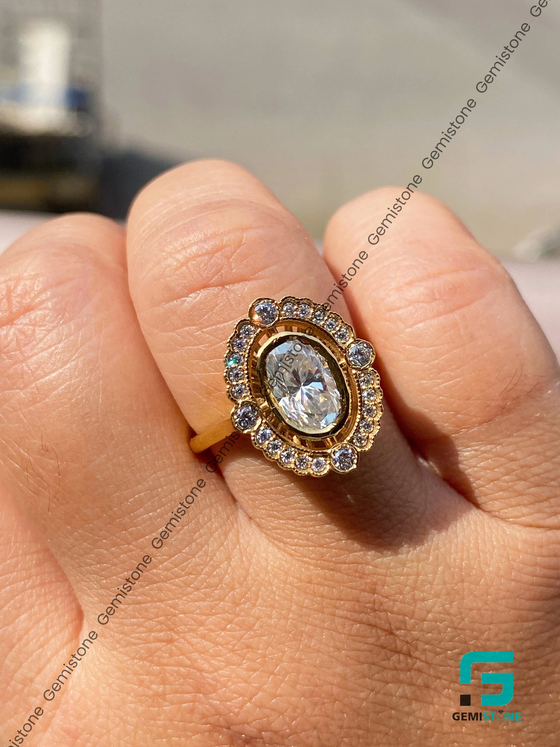 Mosaic Moisasnite Ring