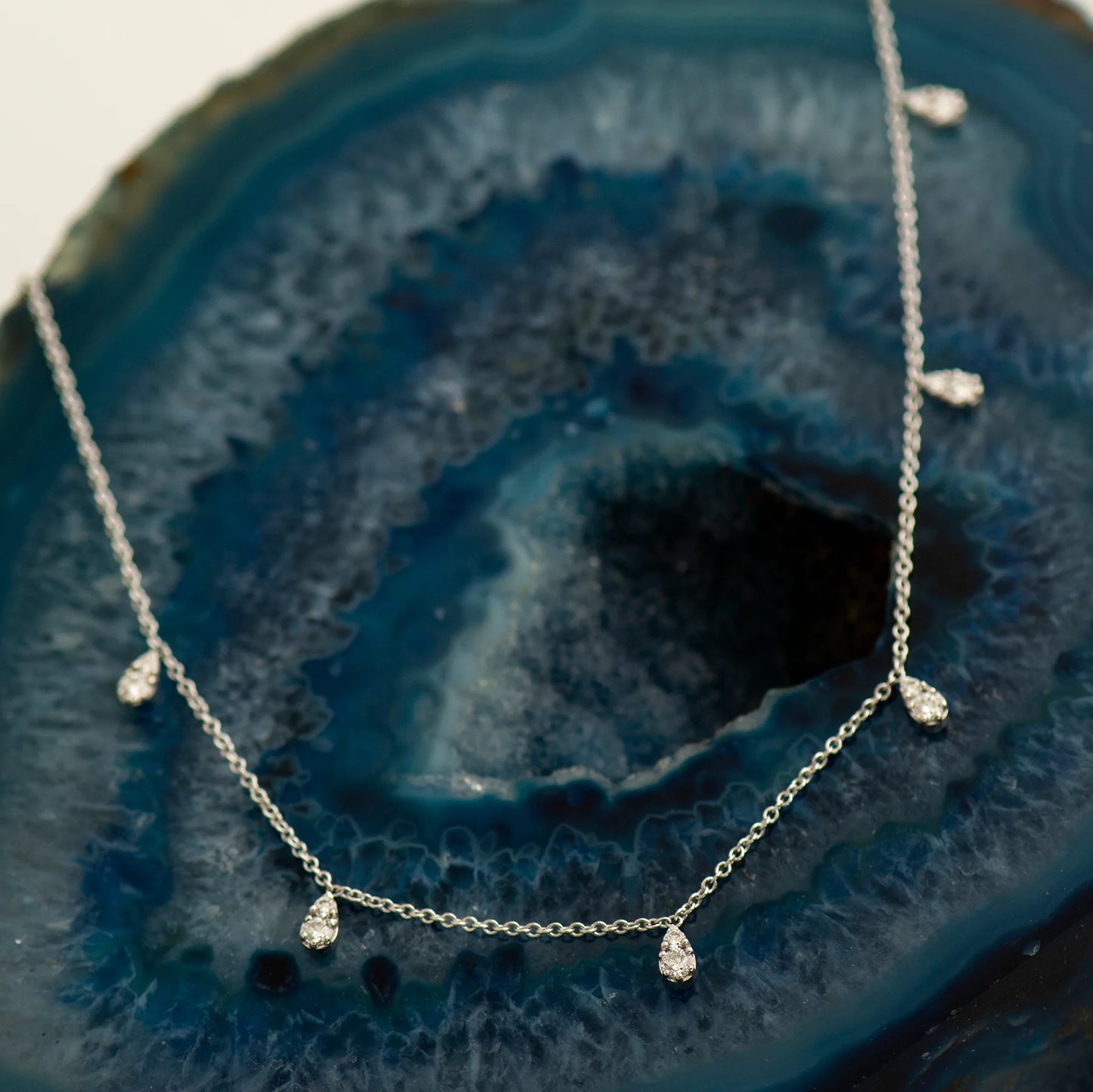 2.16 Carat Teardrop Round Cut Moissanite Diamond Pendant Necklace