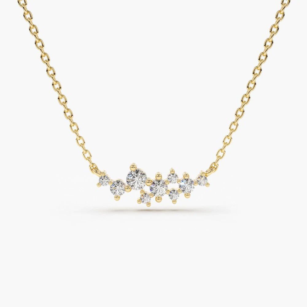 Nine-Diamond-Cluster-Necklace-gold