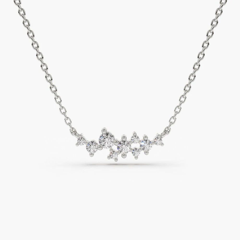 Nine-Diamond-Cluster-Necklace-silver