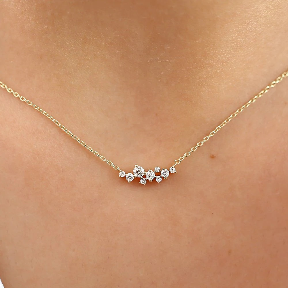 Nine-Diamond-Cluster-Necklace-with-neck