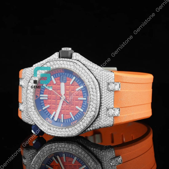 Orange-Straps-Bezel-Dial-Watch