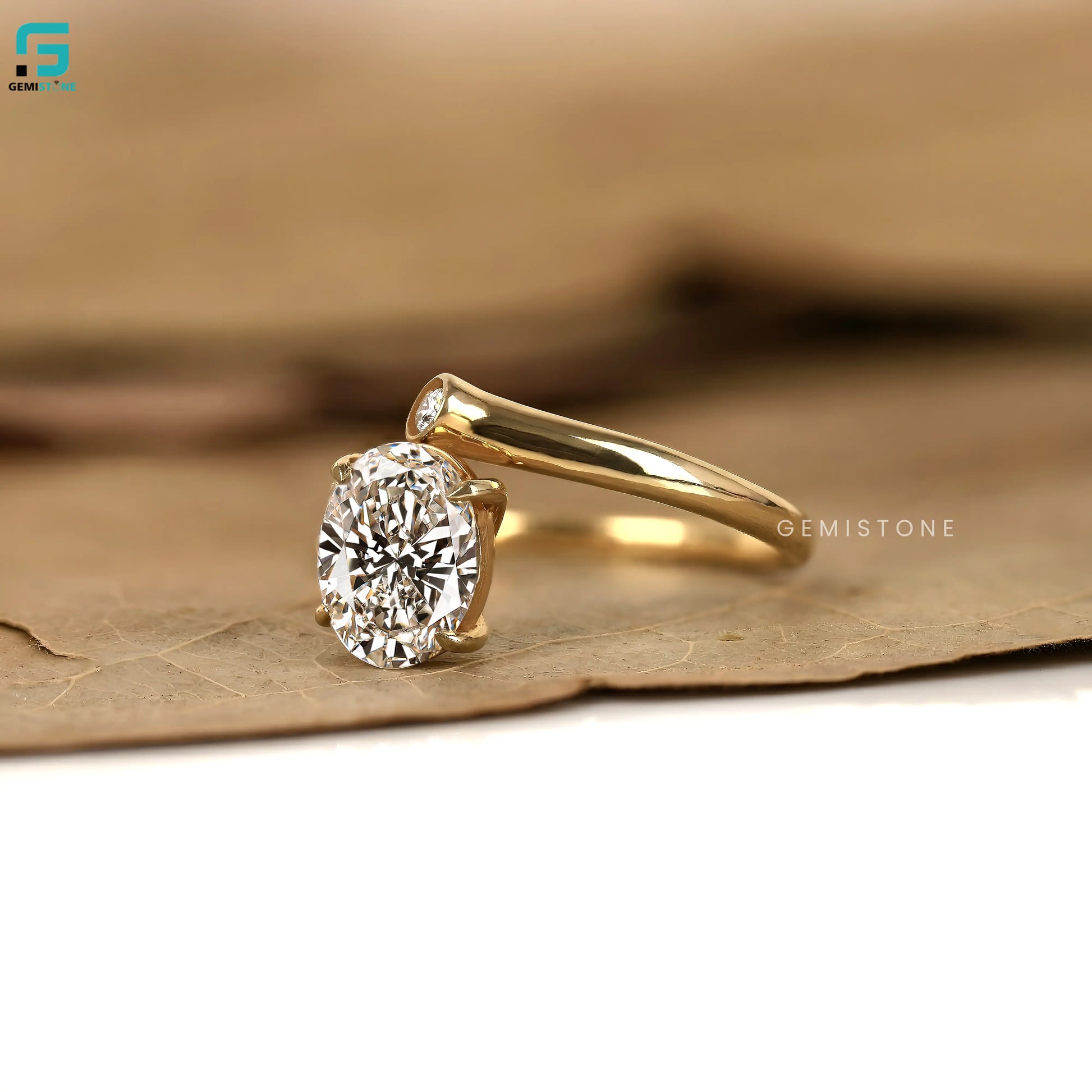 Oval And Round Toi Et Moi Lab Diamond Engagement Ring For Women