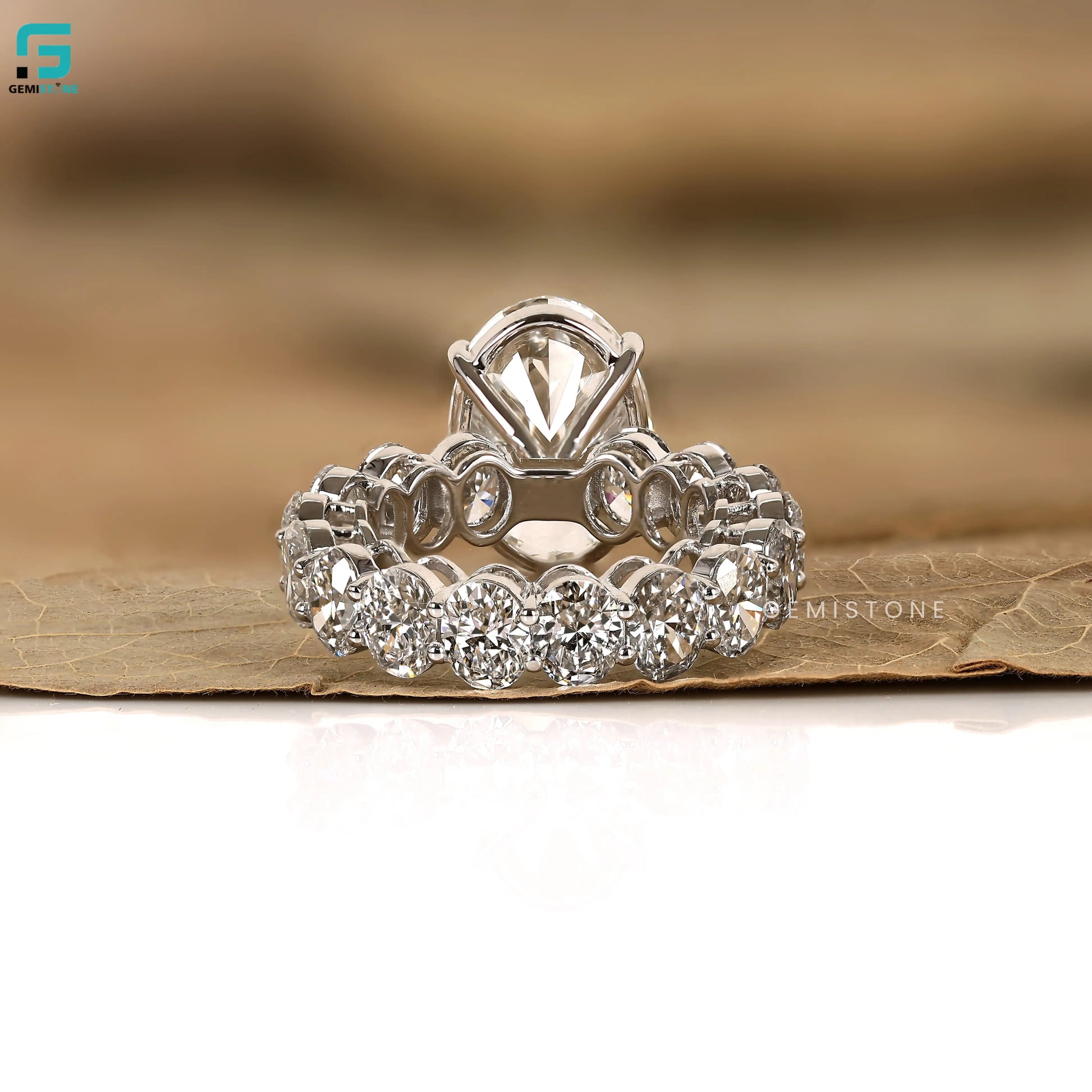 Oval Cut 8CT Lab Grown Diamond Ring For Women