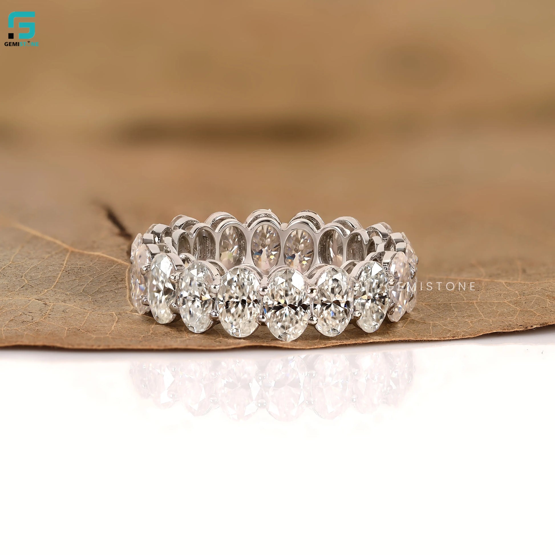Oval Cut Stackable Lab Grown Diamond Band