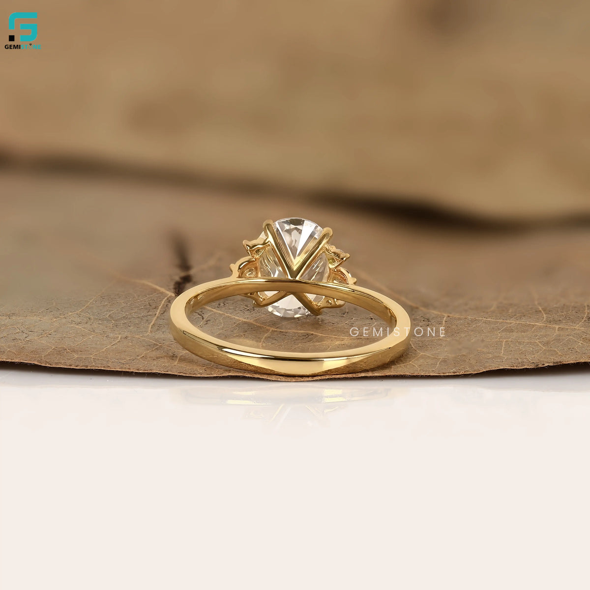 Oval Lab Grown Diamond Cluster Ring For Women