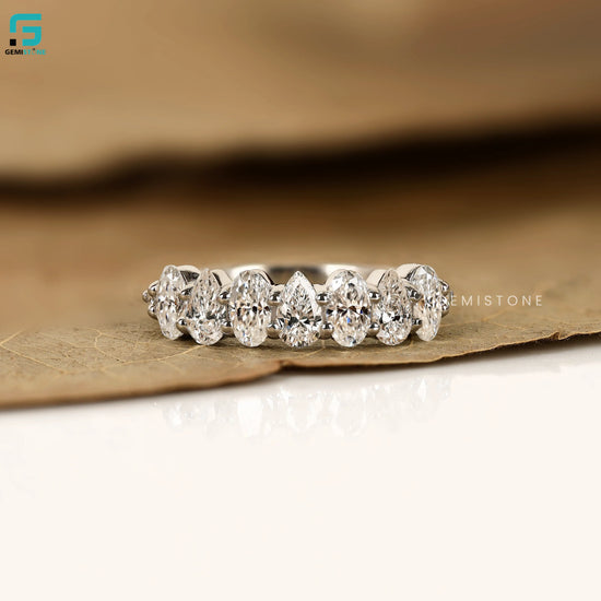Oval_ Pear Half Eternity Band