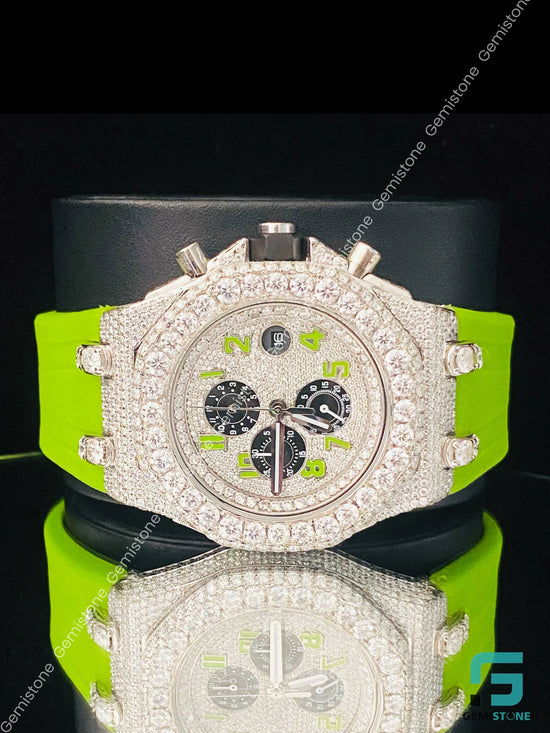 Parrot_Silicon_Strap_Face_Dial_Moissanite_Watch_For_Men