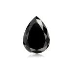 2.50 CT Pear Cut Black Loose Moissanite Diamond