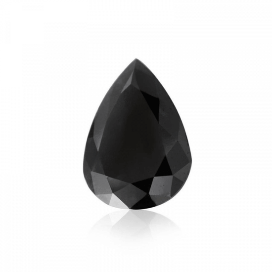0.80 CT Pear Cut Black Loose Moissanite Diamond