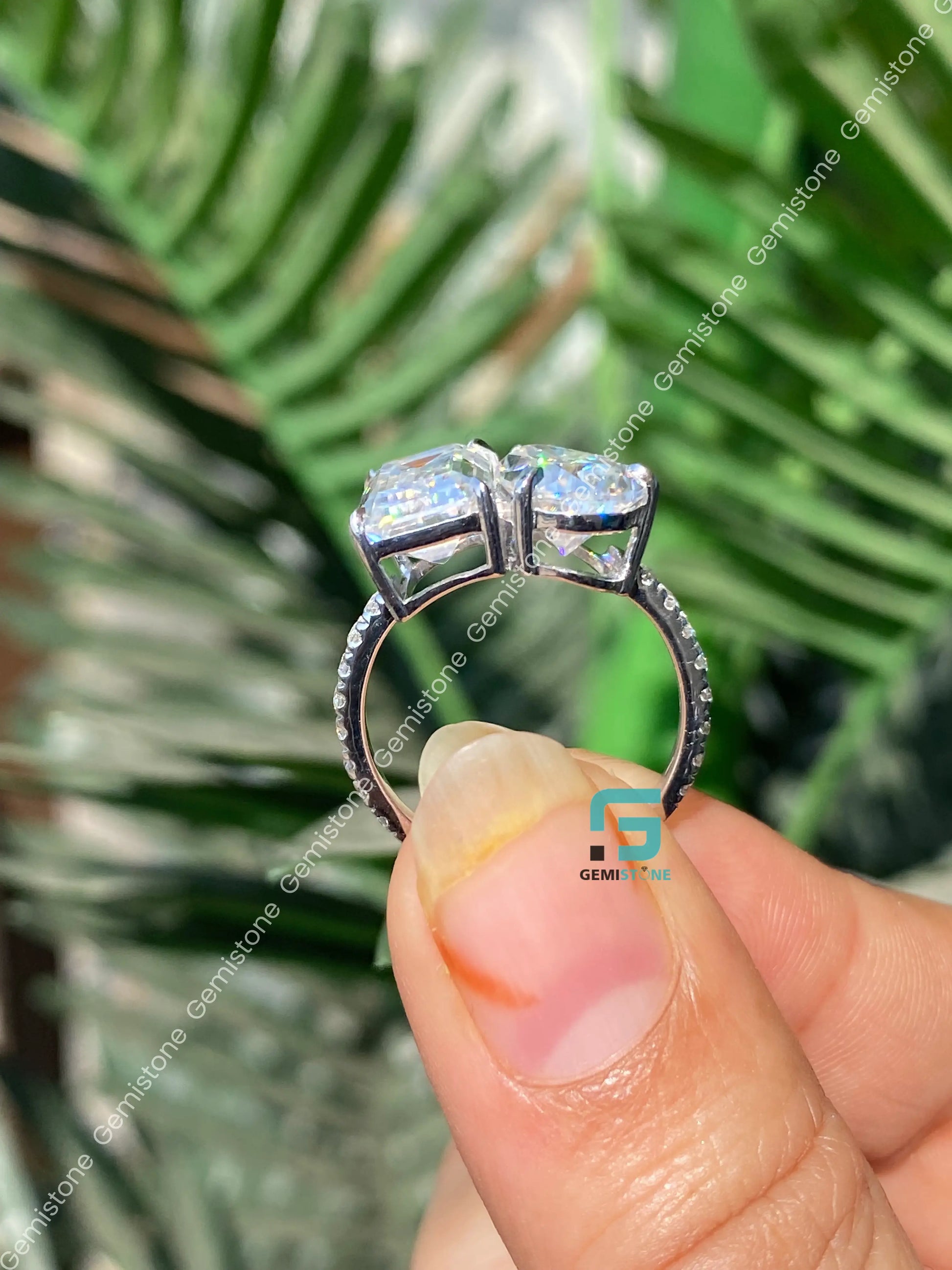 Pear Moissanite Wedding Annivasary Ring For Women