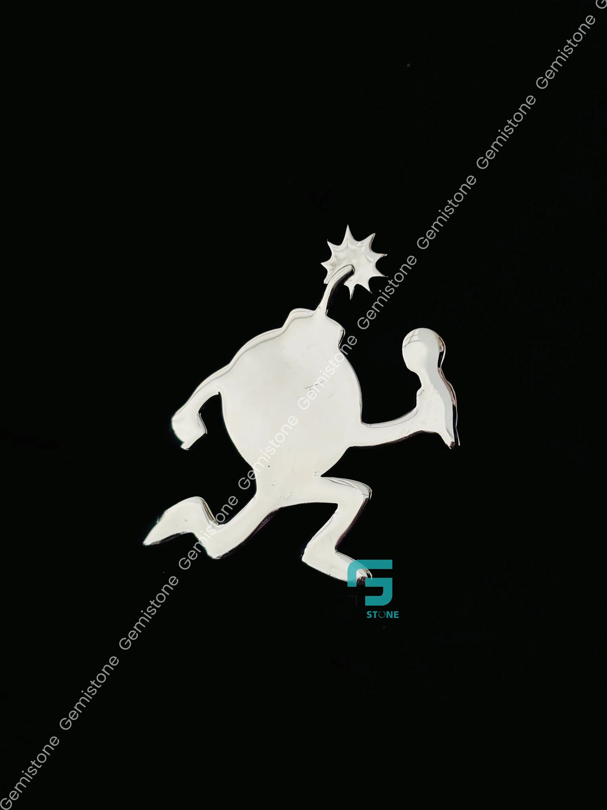 Plain Cartoon Silver Pendant
