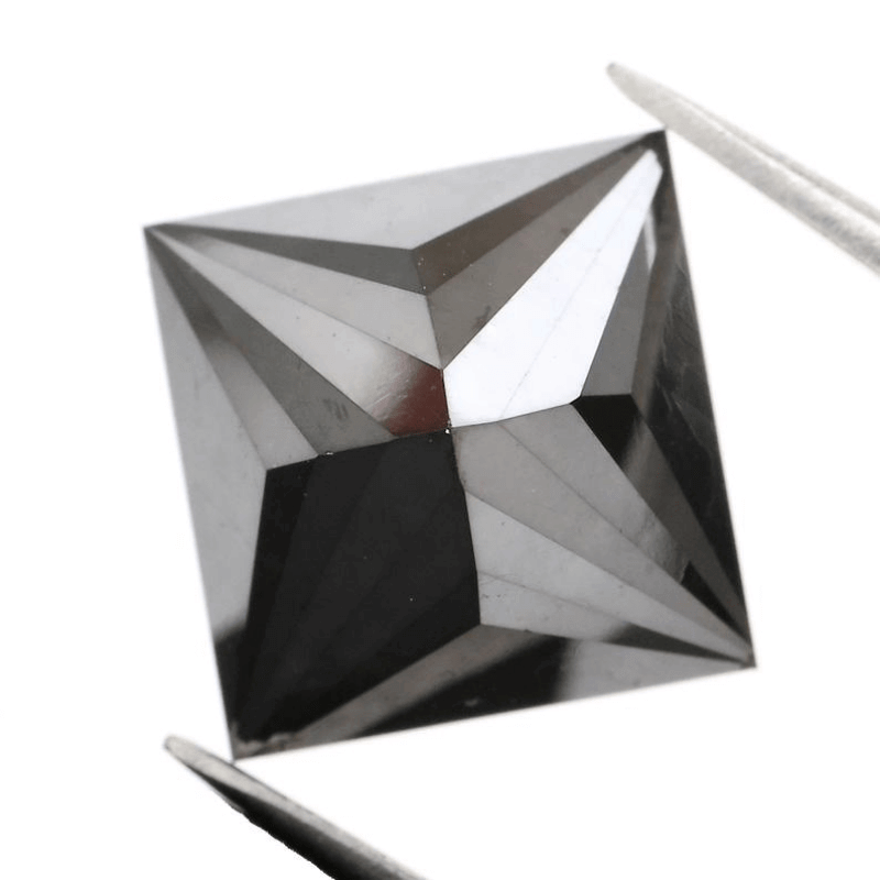 1.50 CTPrincess Cut Black Loose Moissanite Diamond
