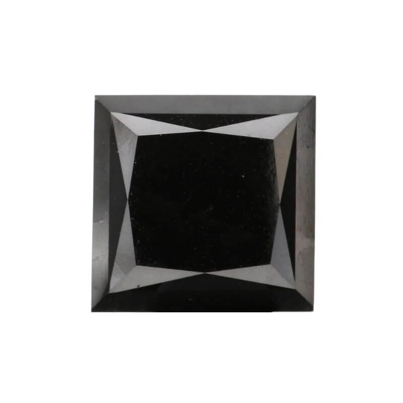 1.50 CTPrincess Cut Black Loose Moissanite Diamond