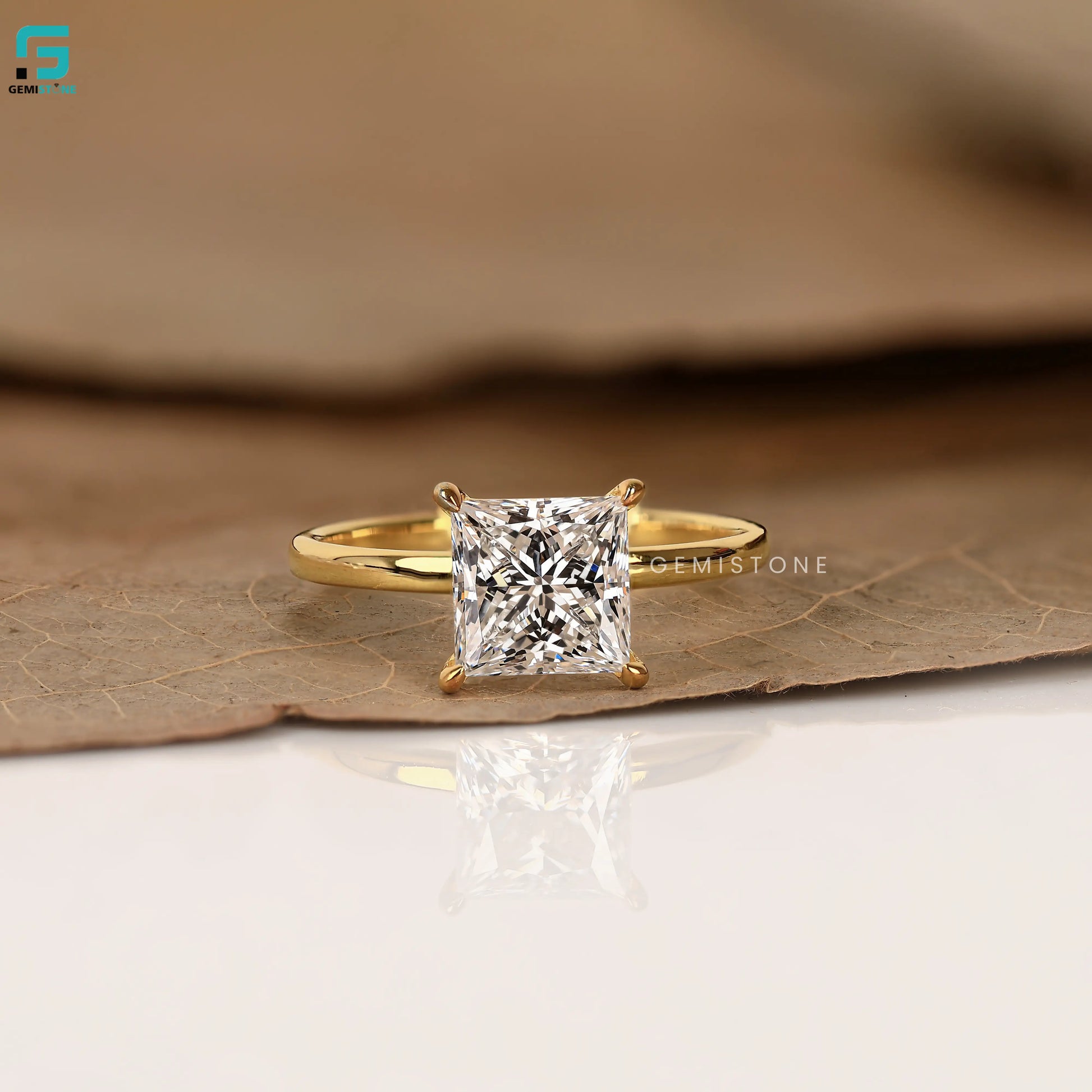 Princess Cut Lab Grown Diamond Ring