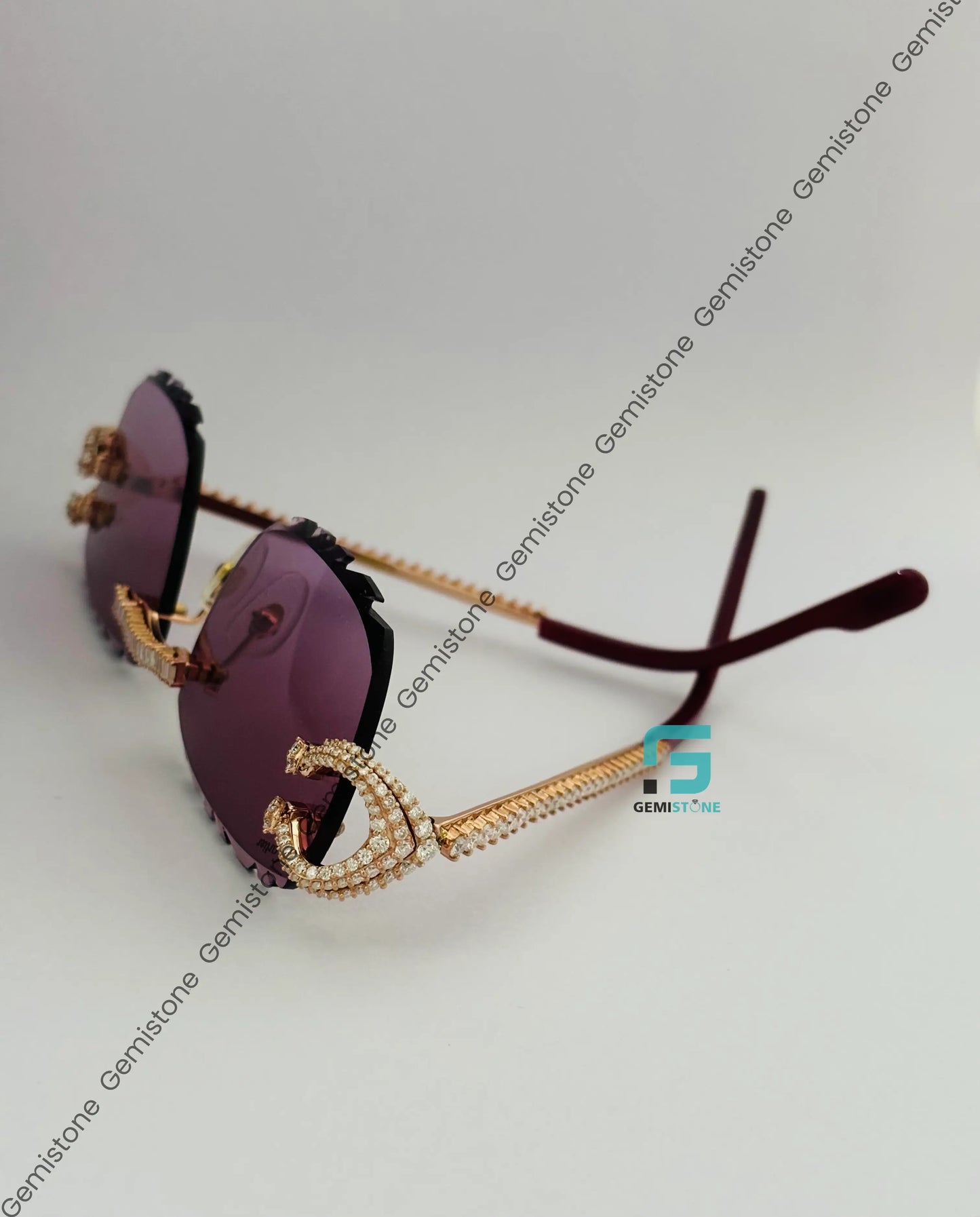 Purple gradient UV Protective Glasses For Men
