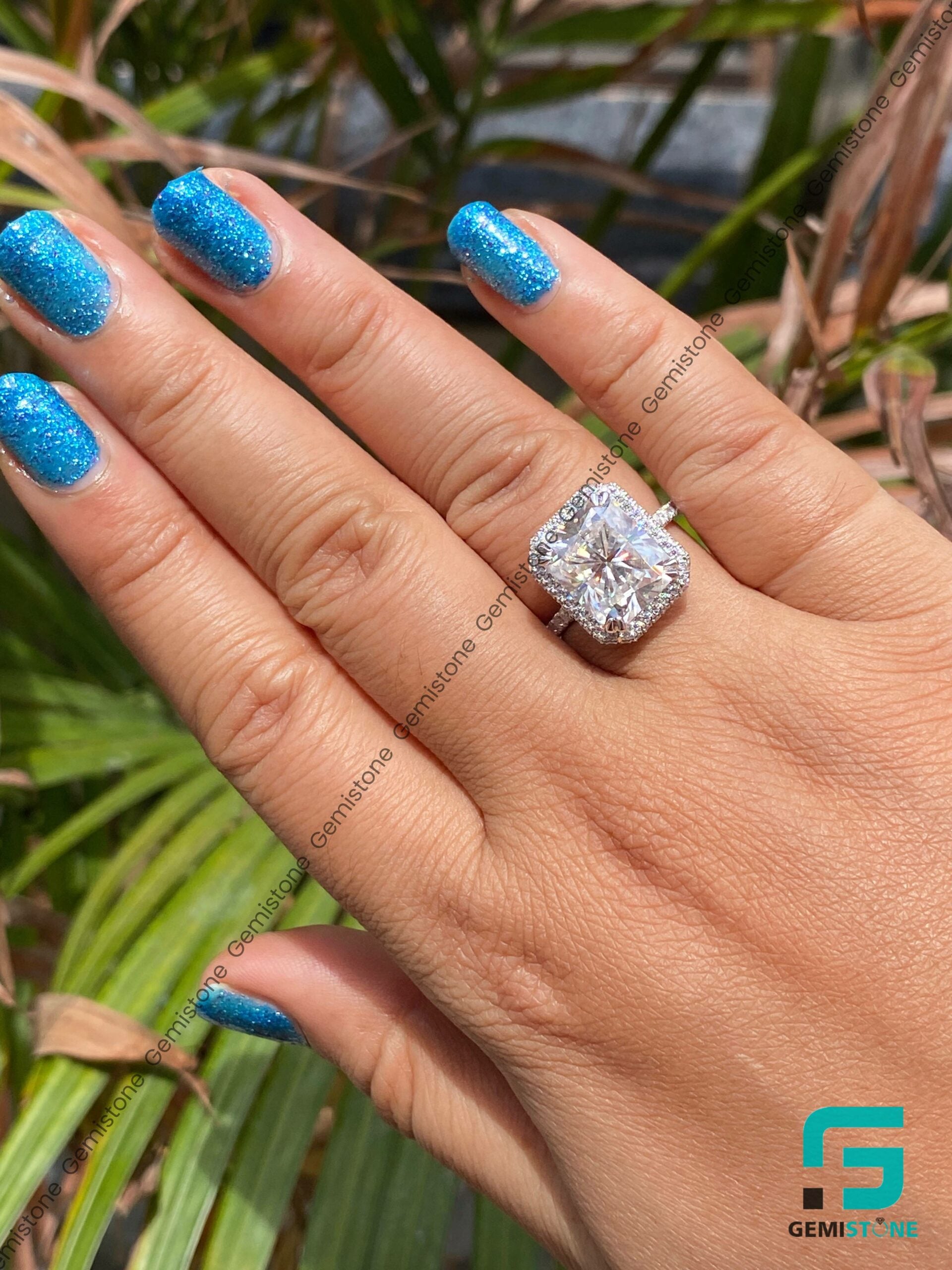 Radiant-Diamond-Bridal-Wedding-Ring