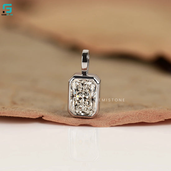 Radiant Cut Lab Grown Diamond Pendant
