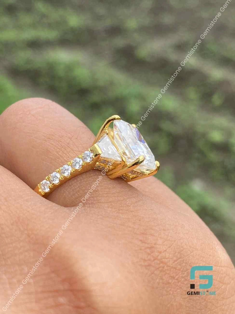 Radiant_Halo_Moissanite_Three_Stone_Ring