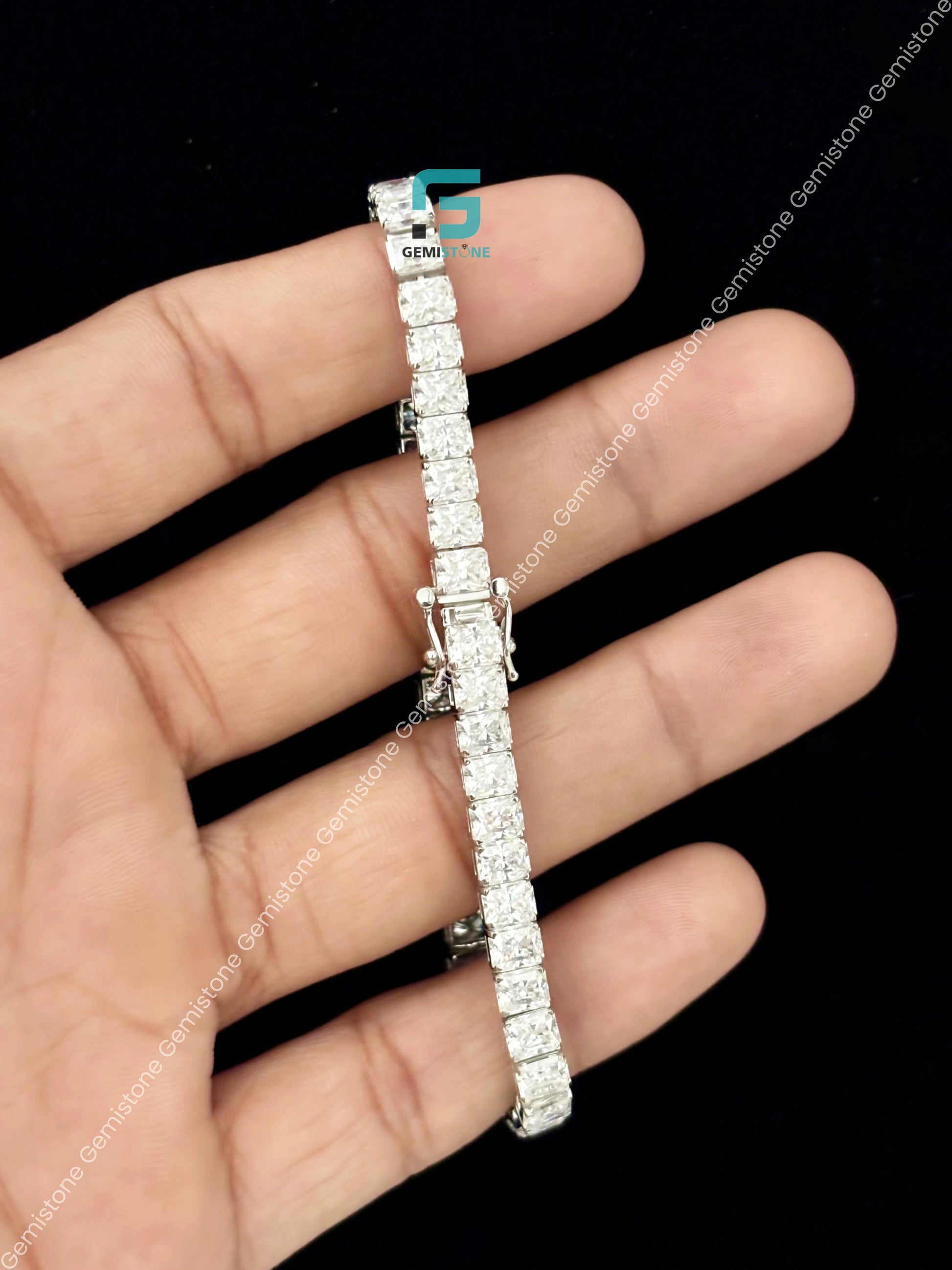 Radiant Moissanite Tennis Bracelet