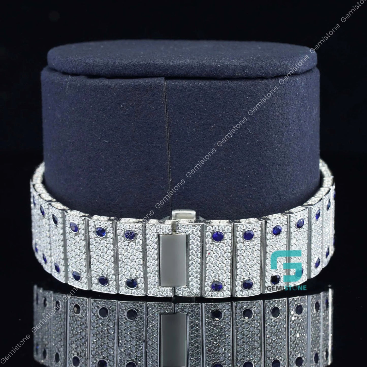 Buy Stainless Steel Hip Hop Bezel Diamond VVS Moissanite Watch