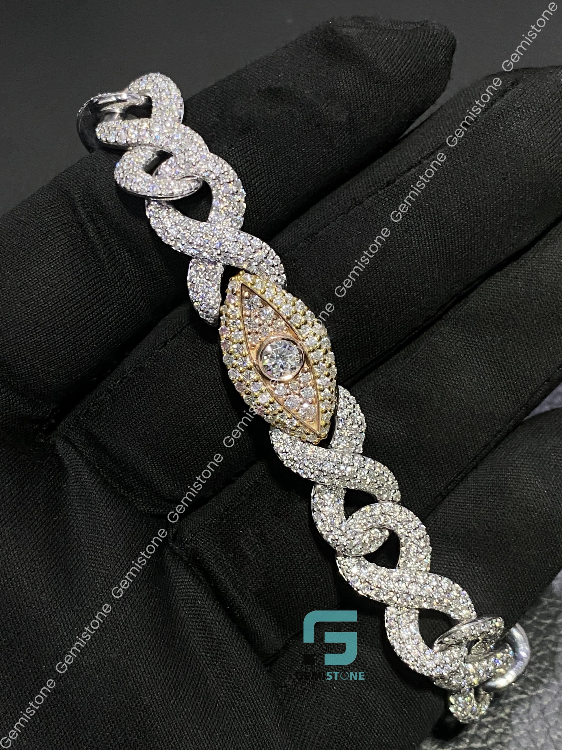 Rapper Infinity Moissanite Bracelet