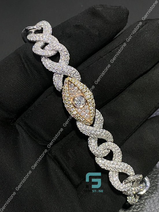 Rapper Infinity Moissanite Bracelet