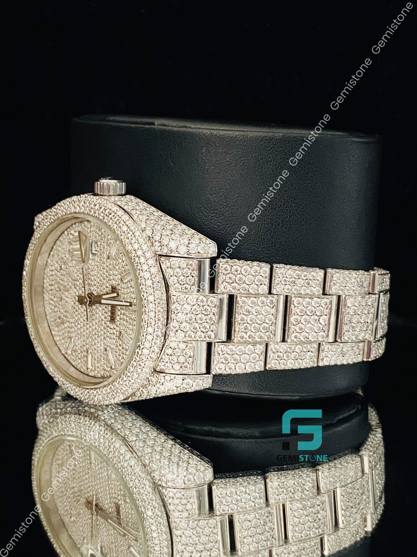 Rapper Moissanite 41mm Moissanite Watch