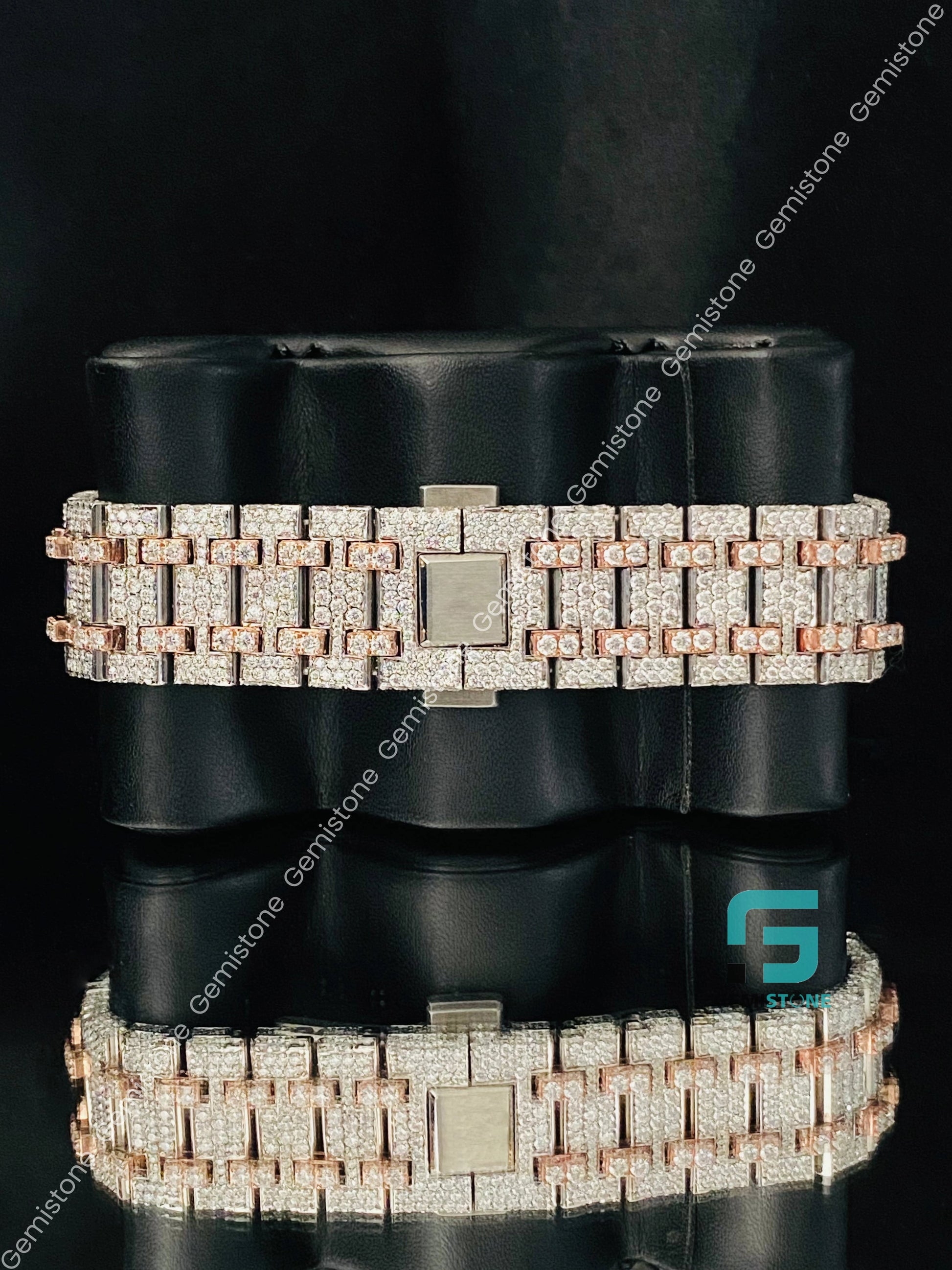 Rapper Moissanite Watch For Men's