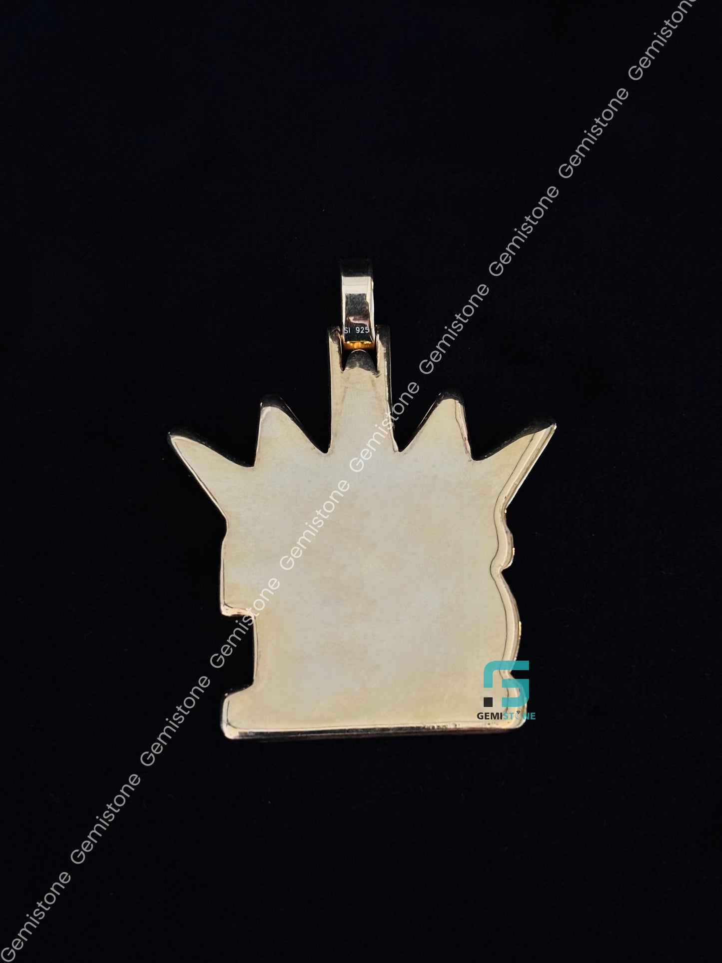 Rappers CNT Crown Diamond Dust Moissanite Pendant