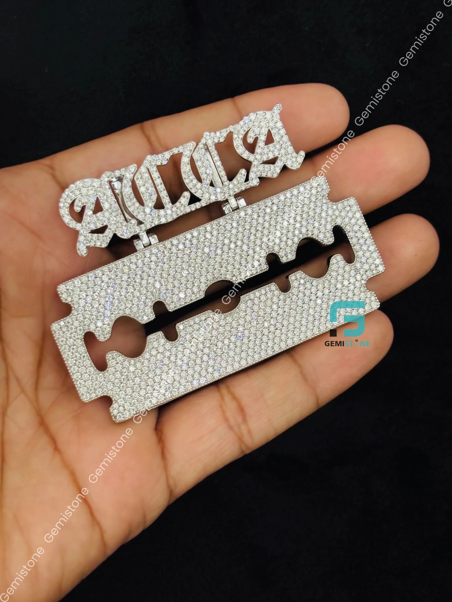 Razor Blade Pendant For Men