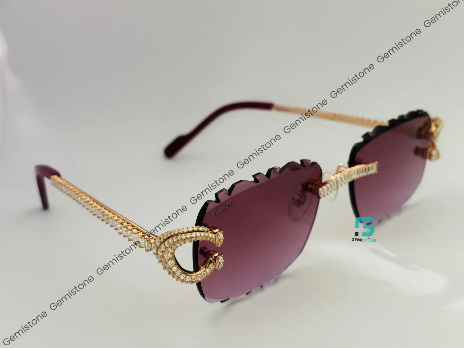 Rimless Moissanite Sun Glasses