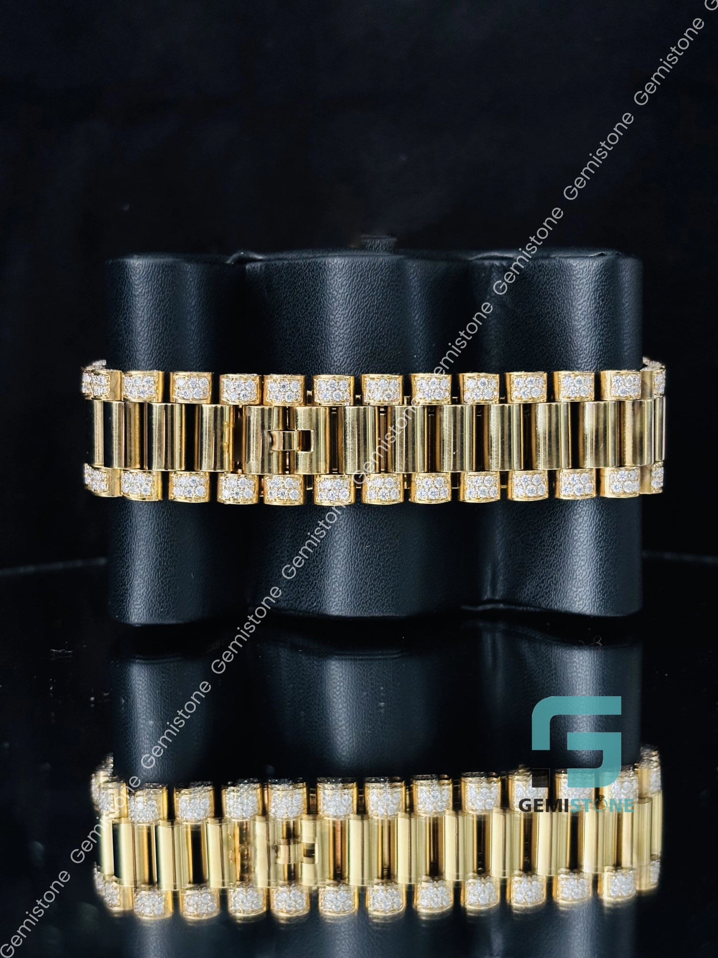 Rolex Moissanite Roman Diamond Number Watch For Him