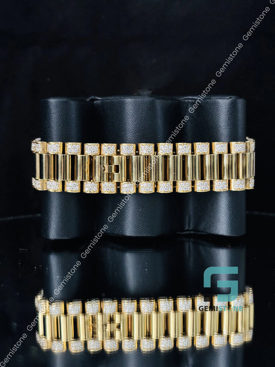 Rolex Moissanite Roman Diamond Number Watch For Him