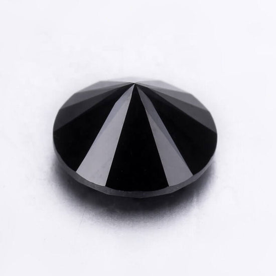 1.50 CT Round Cut Black Loose Moissanite Diamond