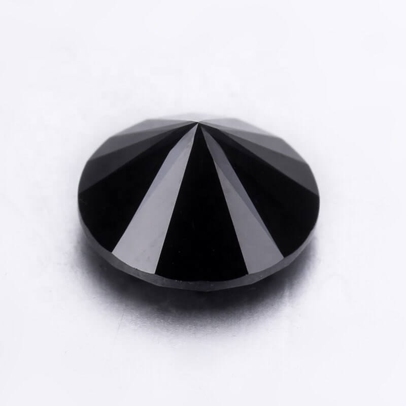 0.50 CT Round Cut Black Loose Moissanite Diamond