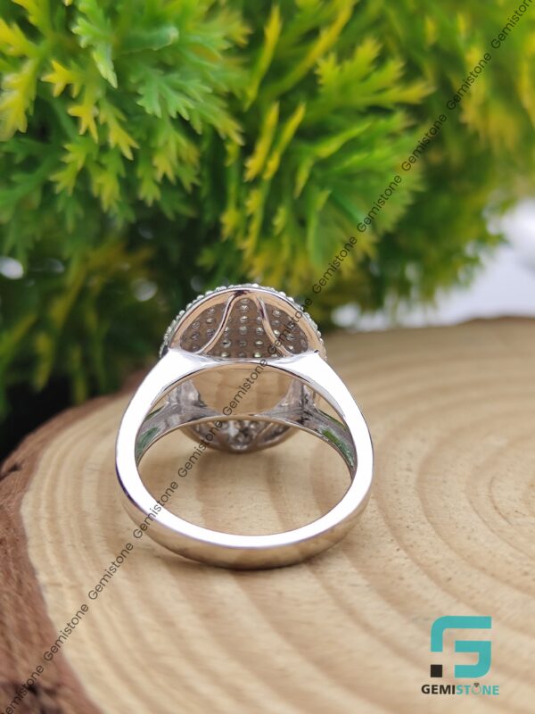 Round Cut Moissanite Bella Twilight Engagement Ring