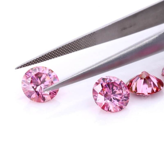10.00MM [4.0CT] Pink Round Excellent Cut Loose Moissanite
