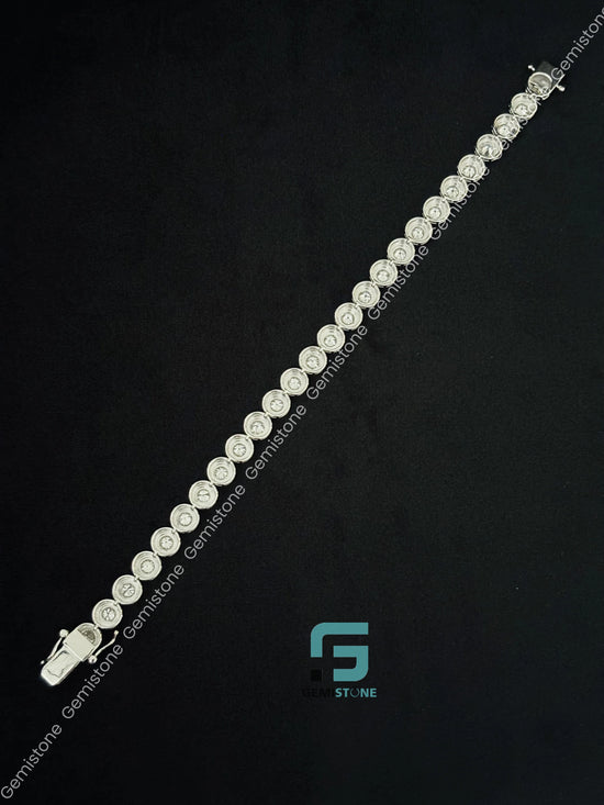 Round 7MM Moissanite Tennis Bracelet