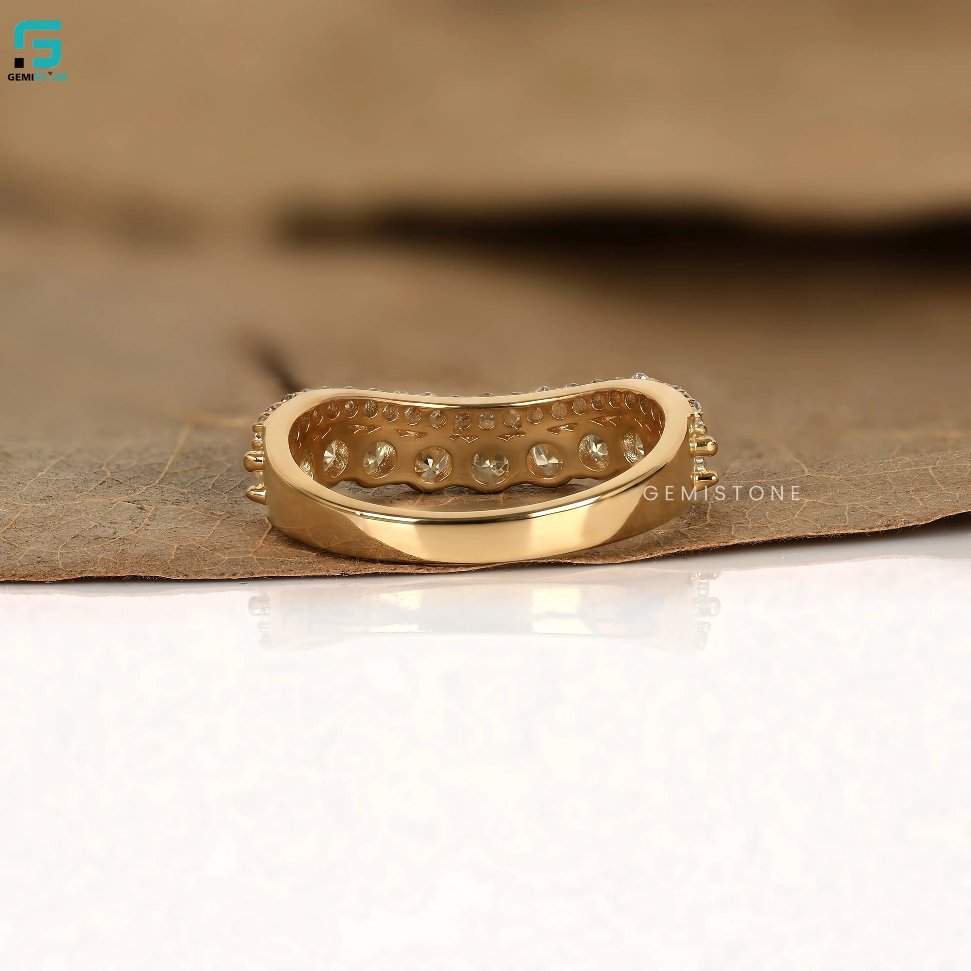 Round Double Row Eternity Stacking Lab Diamond Band 